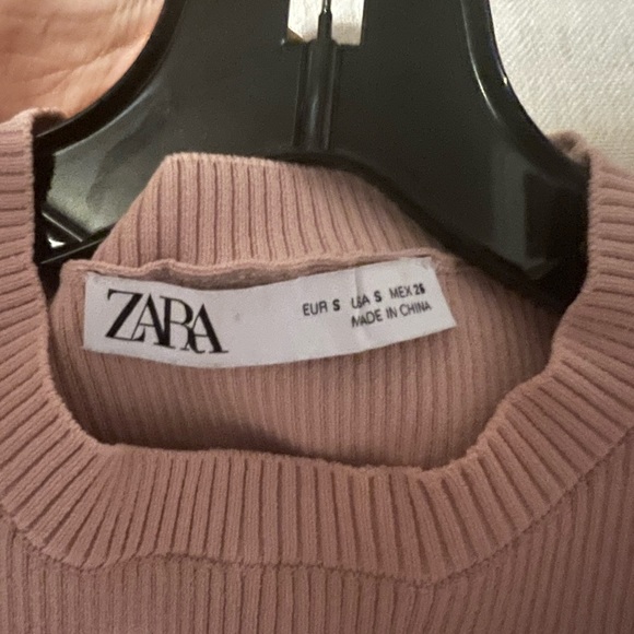 Soft Pink zara top - Picture 3 of 4